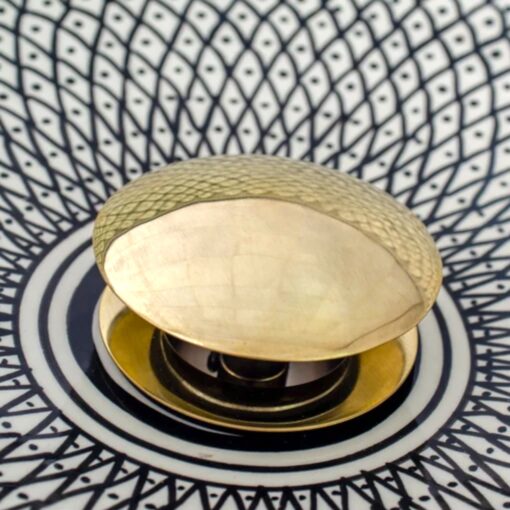 brass push up button